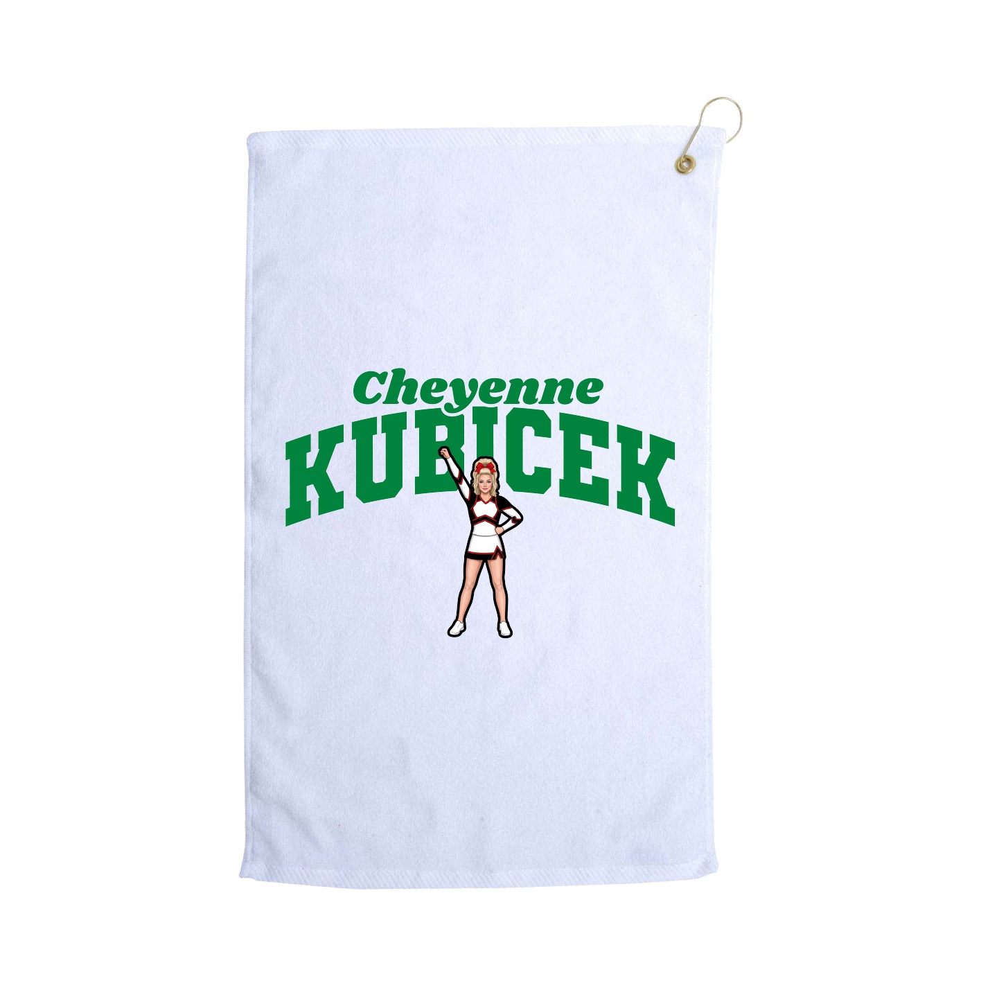 Golf Towel — Signature Arch in White