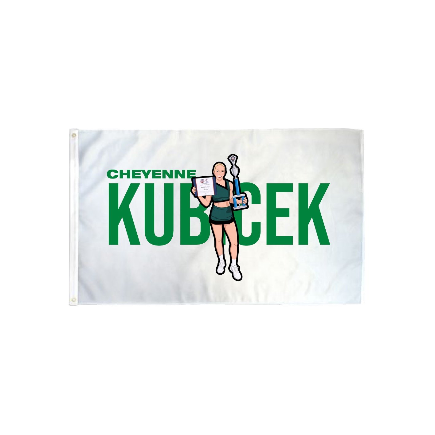 3x5 Flag — Player Name in Classic