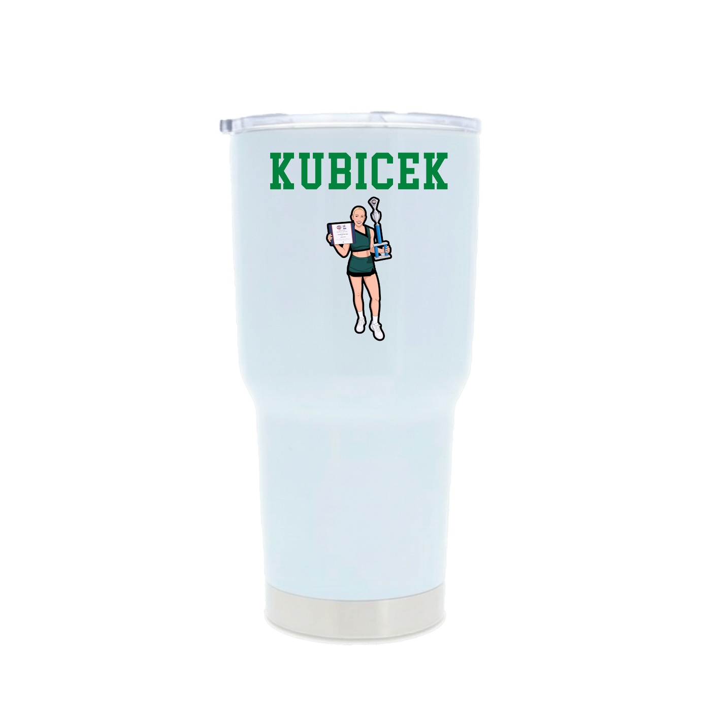 30oz Stainless Steel Tumbler — Shirsey in White