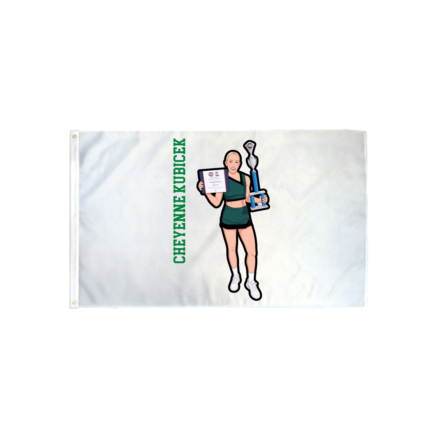 3x5 Flag — Name Vertical in Classic