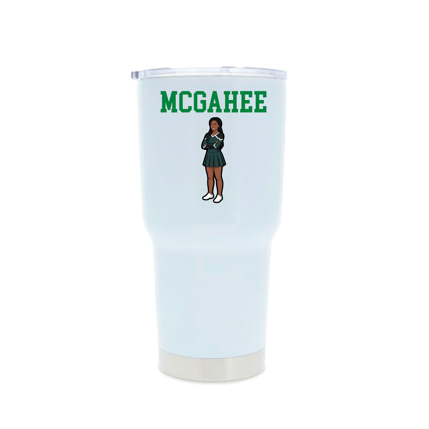 30oz Stainless Steel Tumbler — Shirsey in White