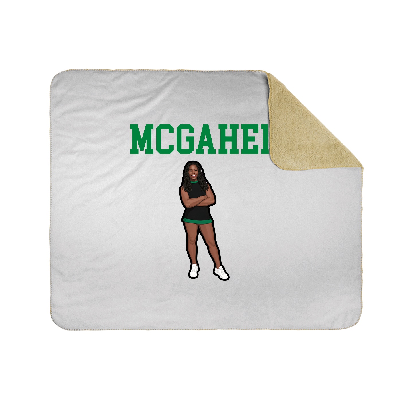 Throw Blanket — Shirsey in White