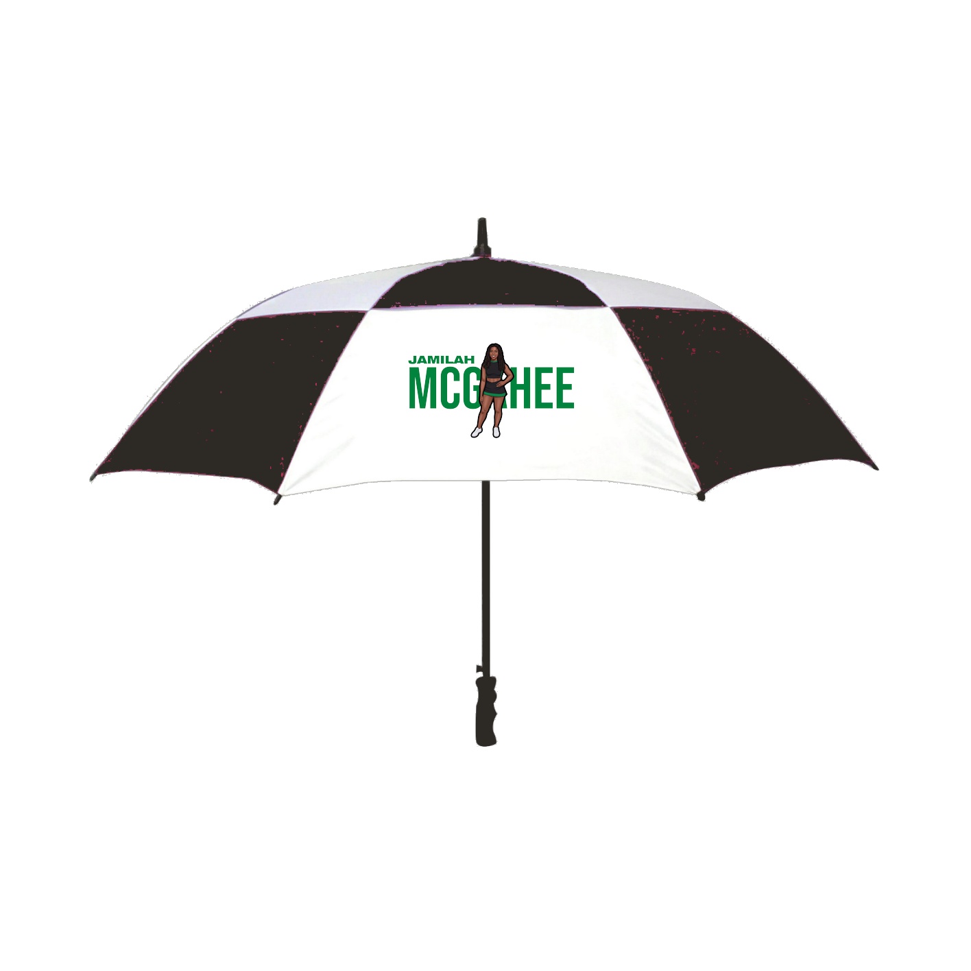 Golf Umbrella — Player Name in Black
