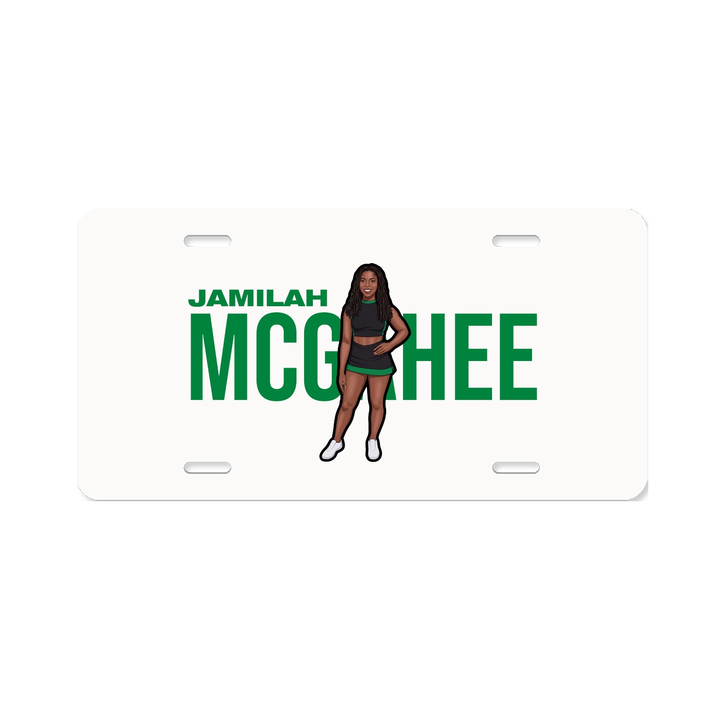 License Plate — Player Name in Classic