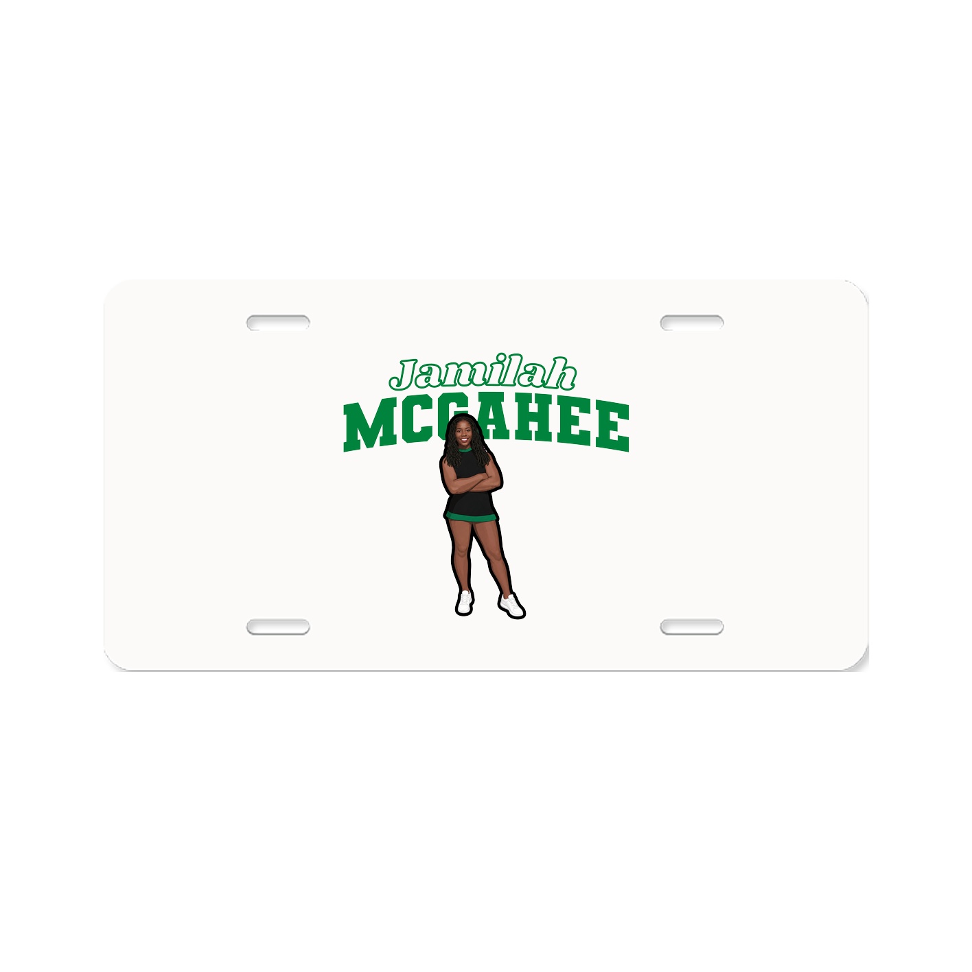 License Plate — Name Arch in Classic