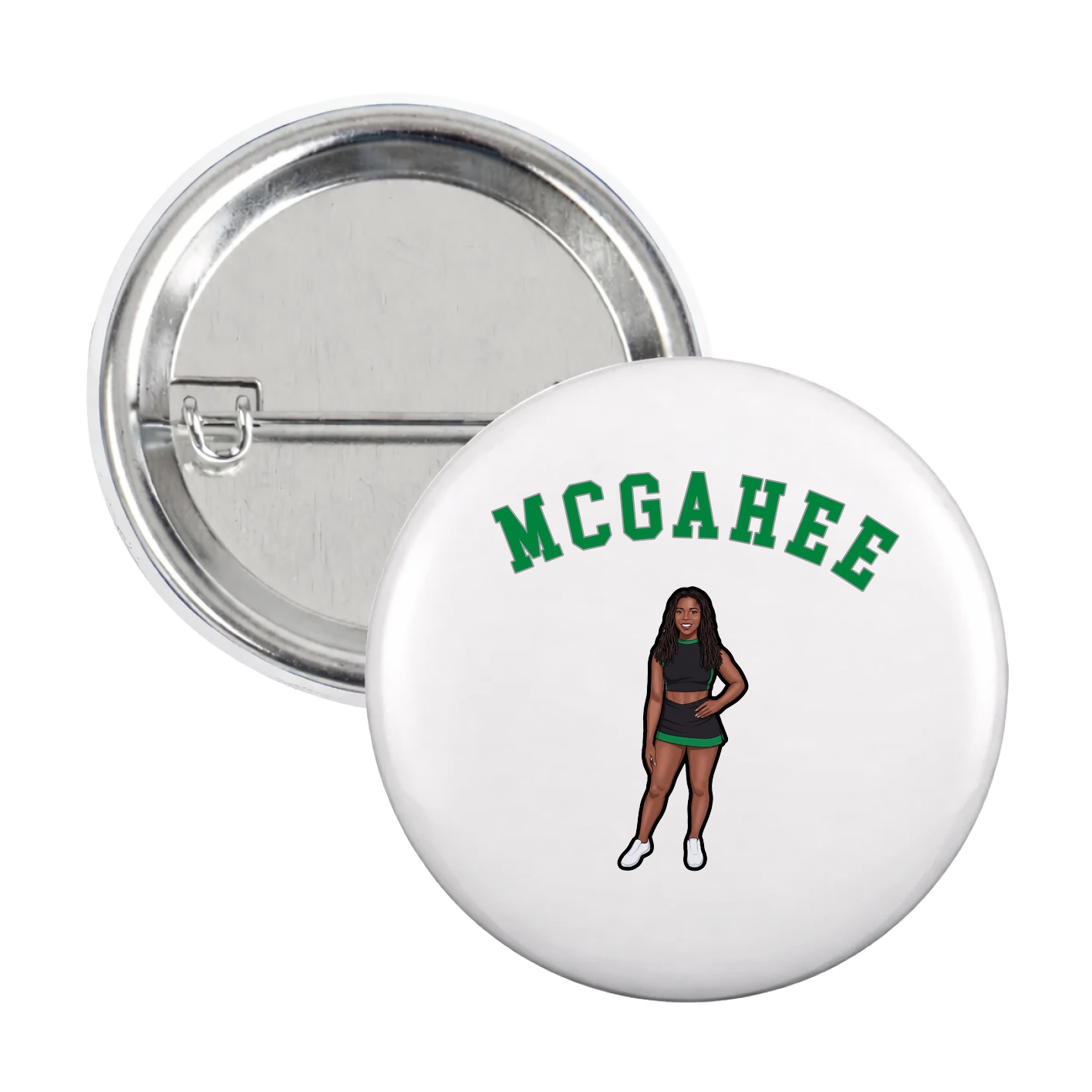 Game Day Button — Shirsey Arch in White