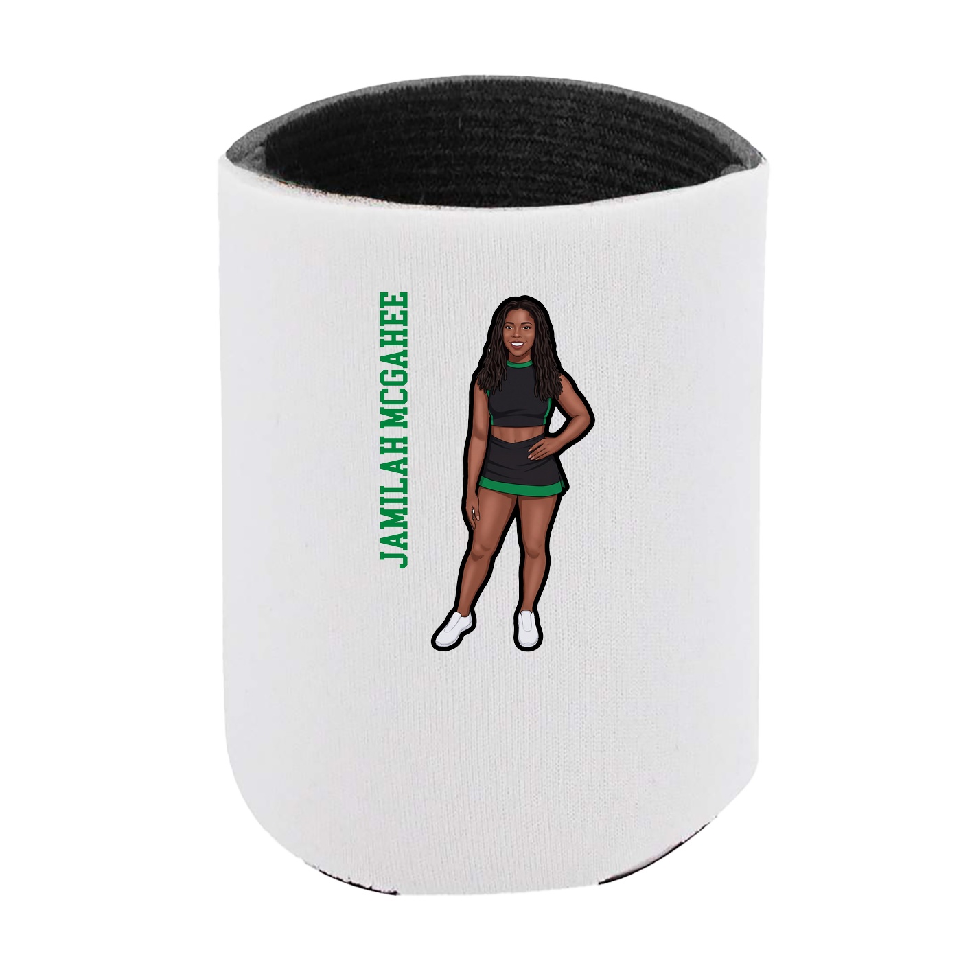 Can Holder — Name Vertical in White