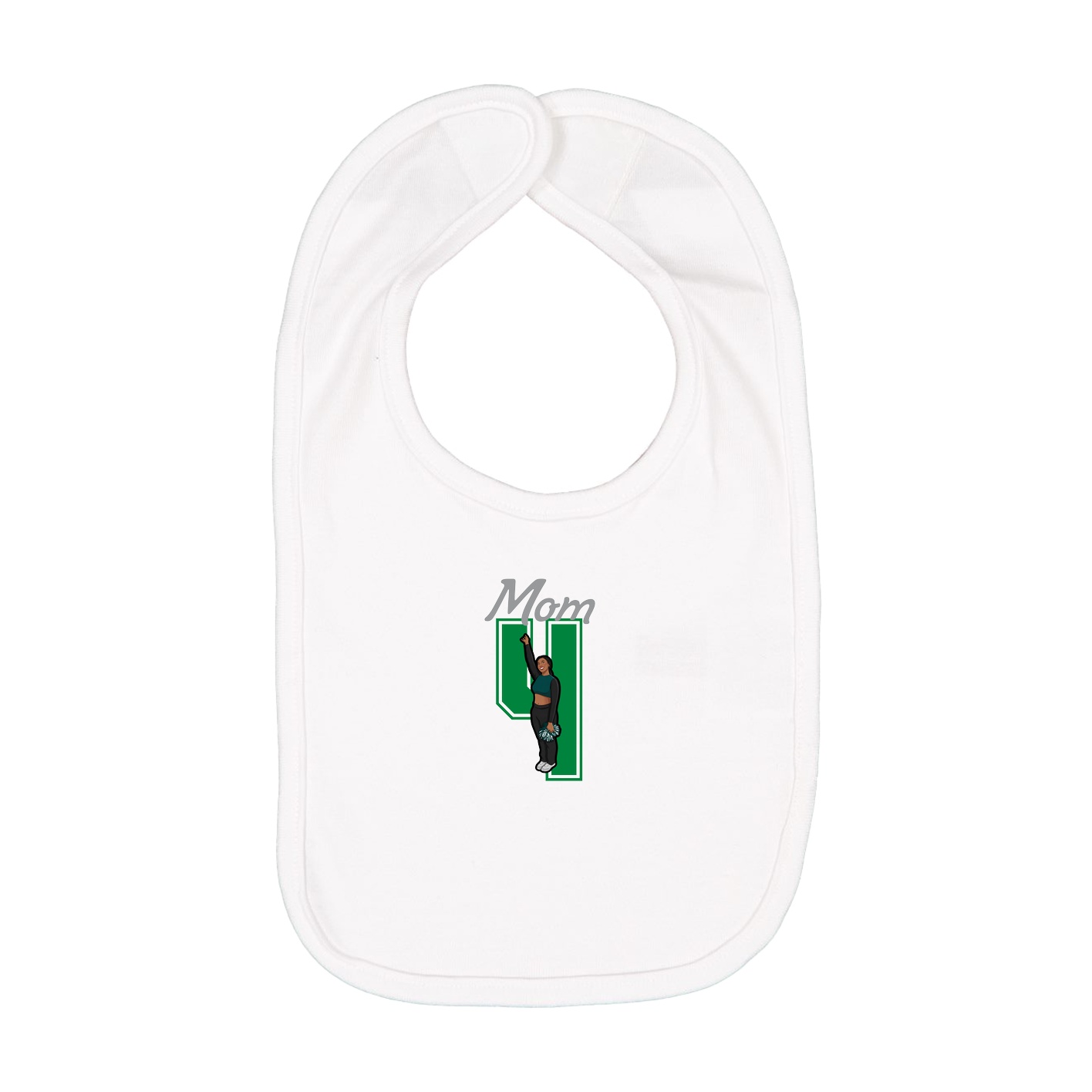 Infant Bib — Mothers Day Shirsey in White