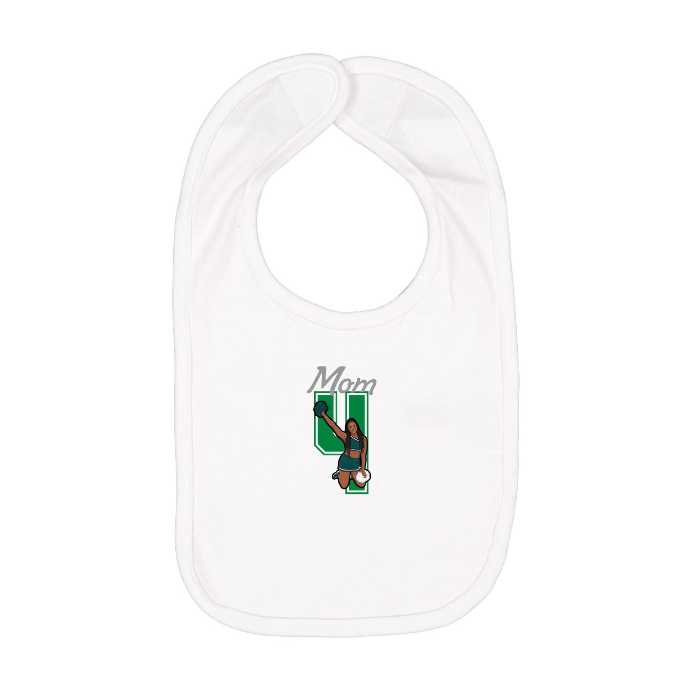 Infant Bib — Mothers Day Shirsey in White