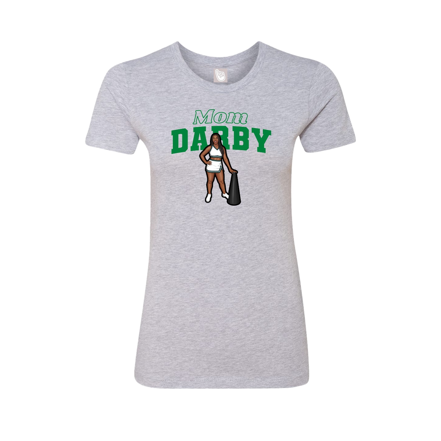 Womens Tee — Mothers Day Block in Grey