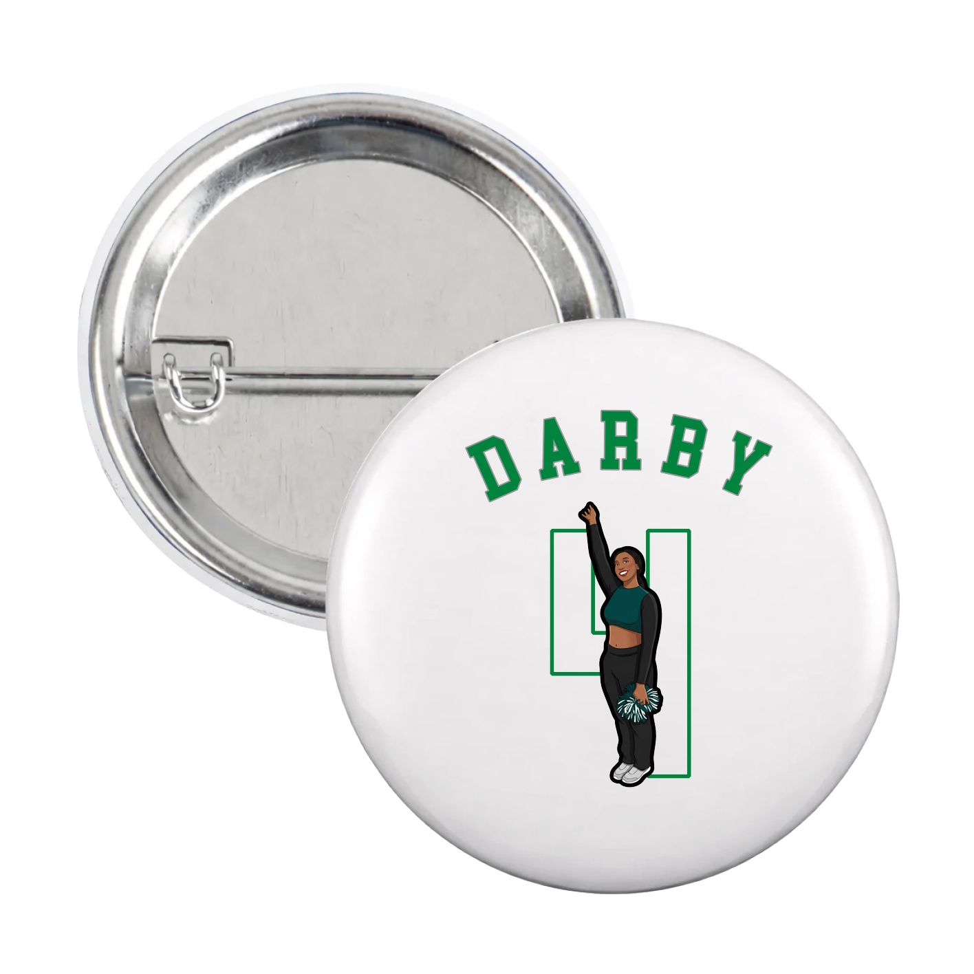 Game Day Button — Shirsey Arch in White
