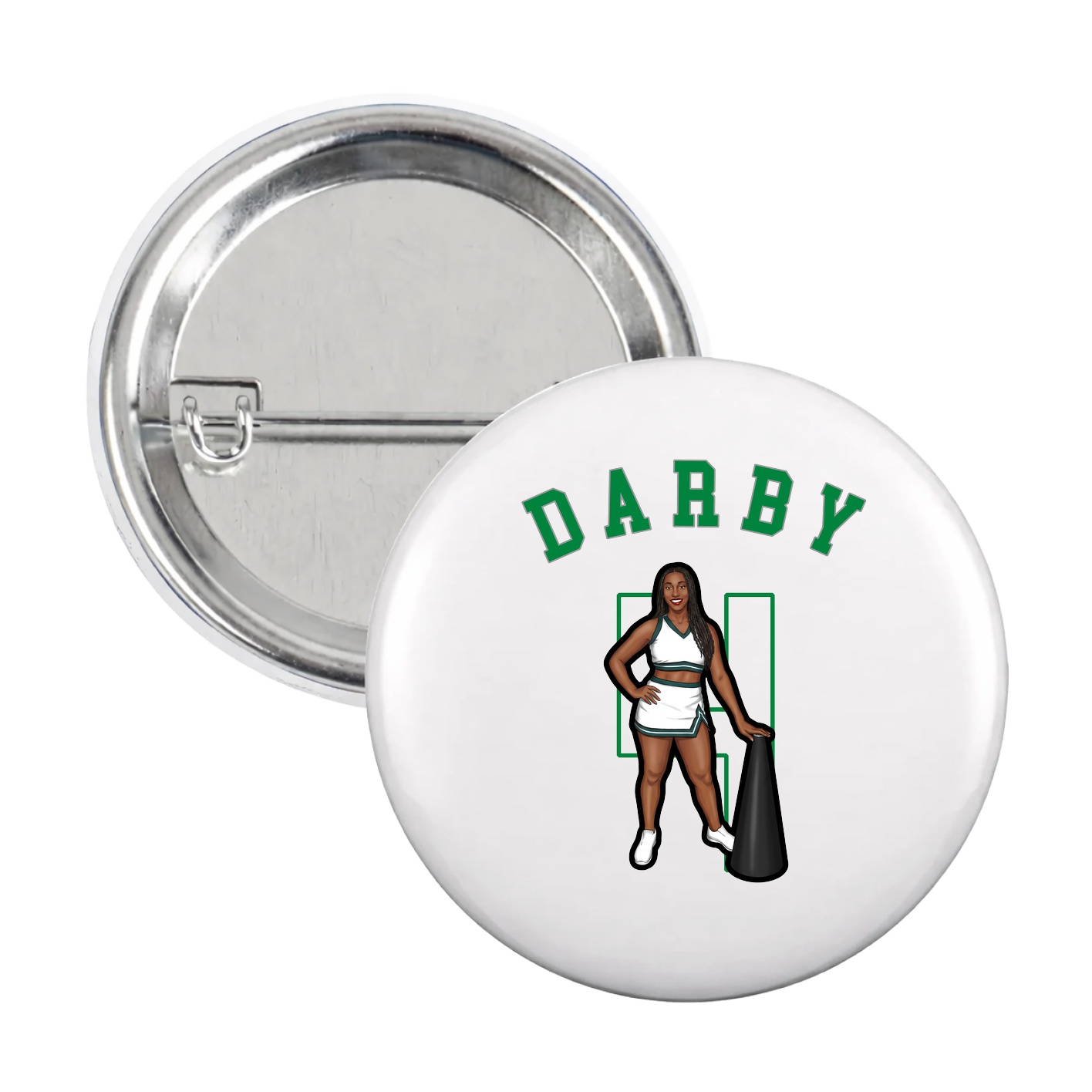 Game Day Button — Shirsey Arch in White