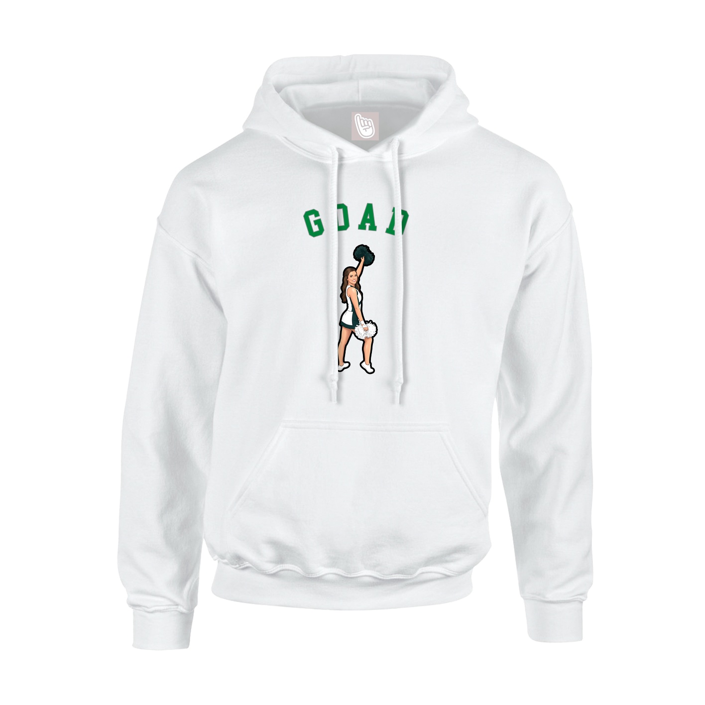 Youth Hoodie — Shirsey Arch in White