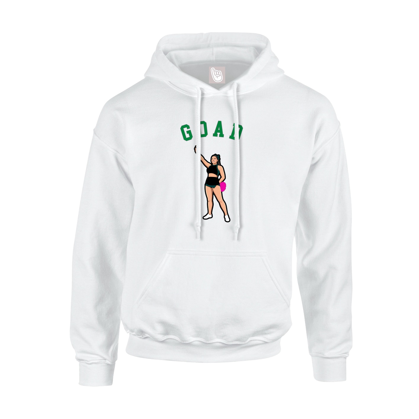 Hoodie — Shirsey Arch in White
