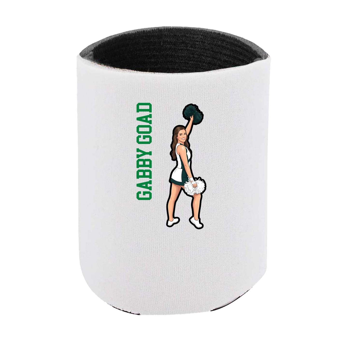 Can Holder — Name Vertical in White
