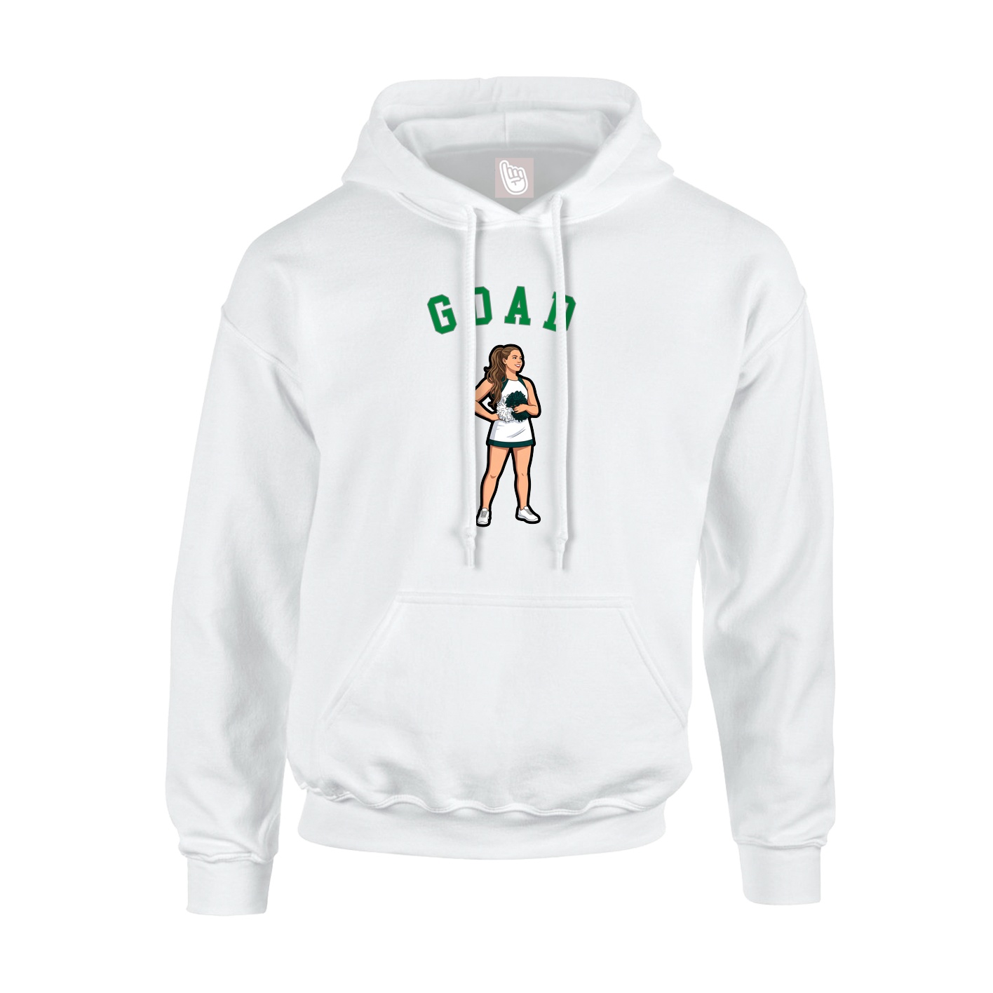 Hoodie — Shirsey Arch in White