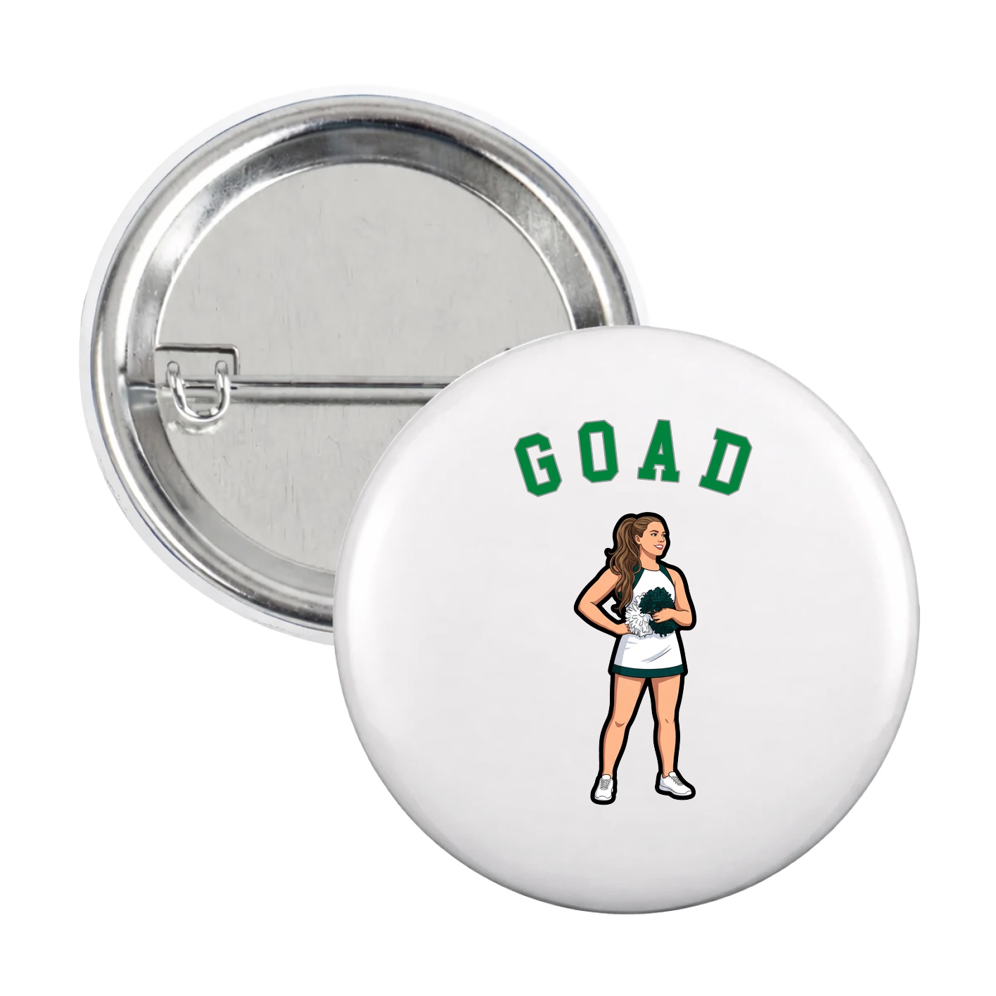 Game Day Button — Shirsey Arch in White