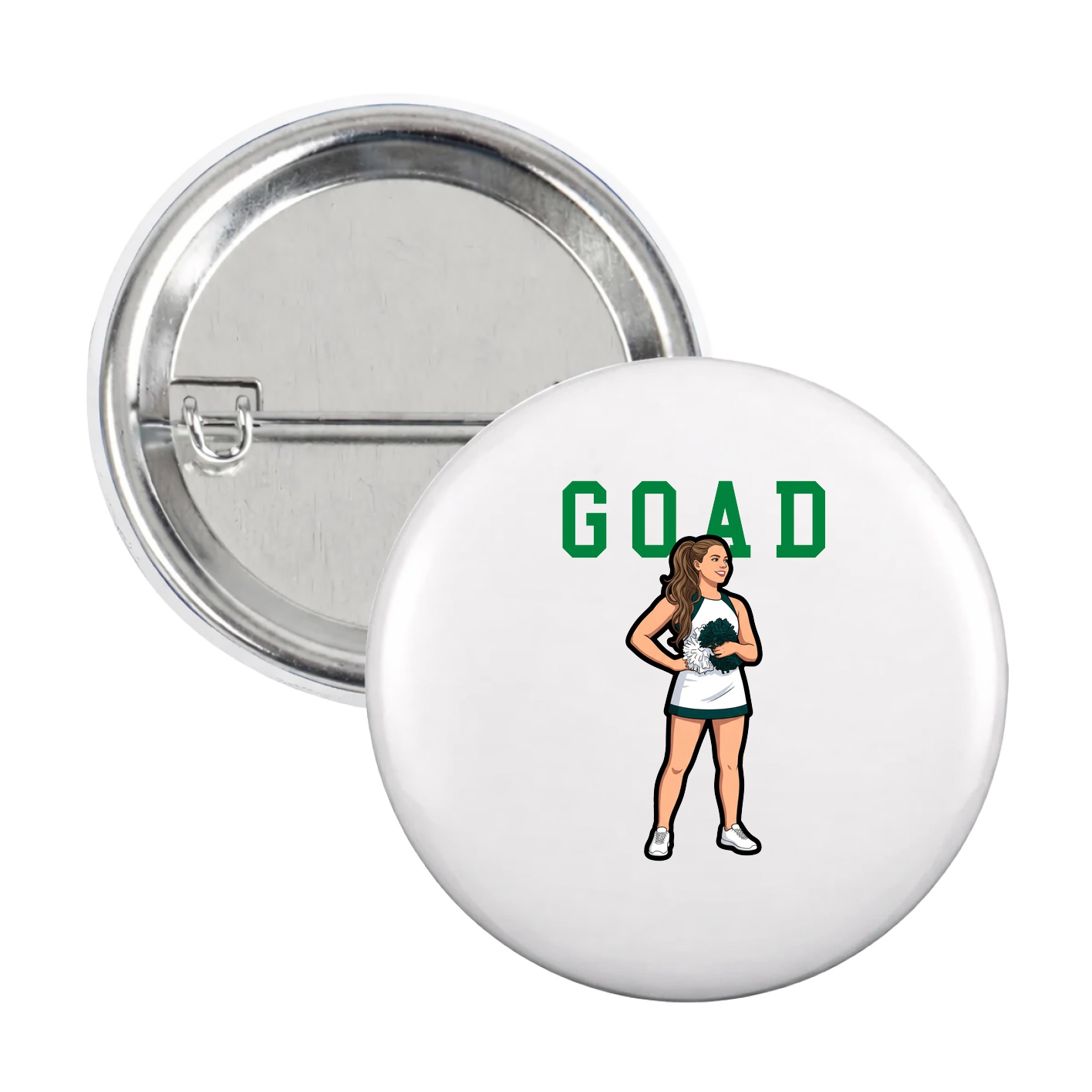 Game Day Button — Shirsey in White