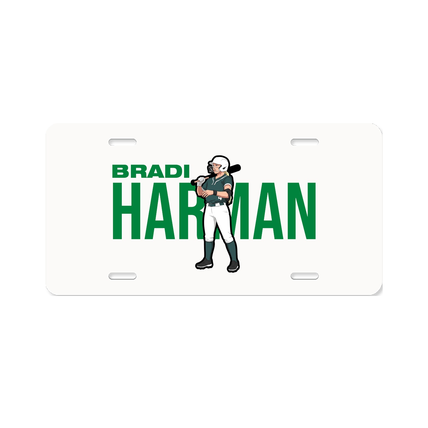 License Plate — Player Name in Classic