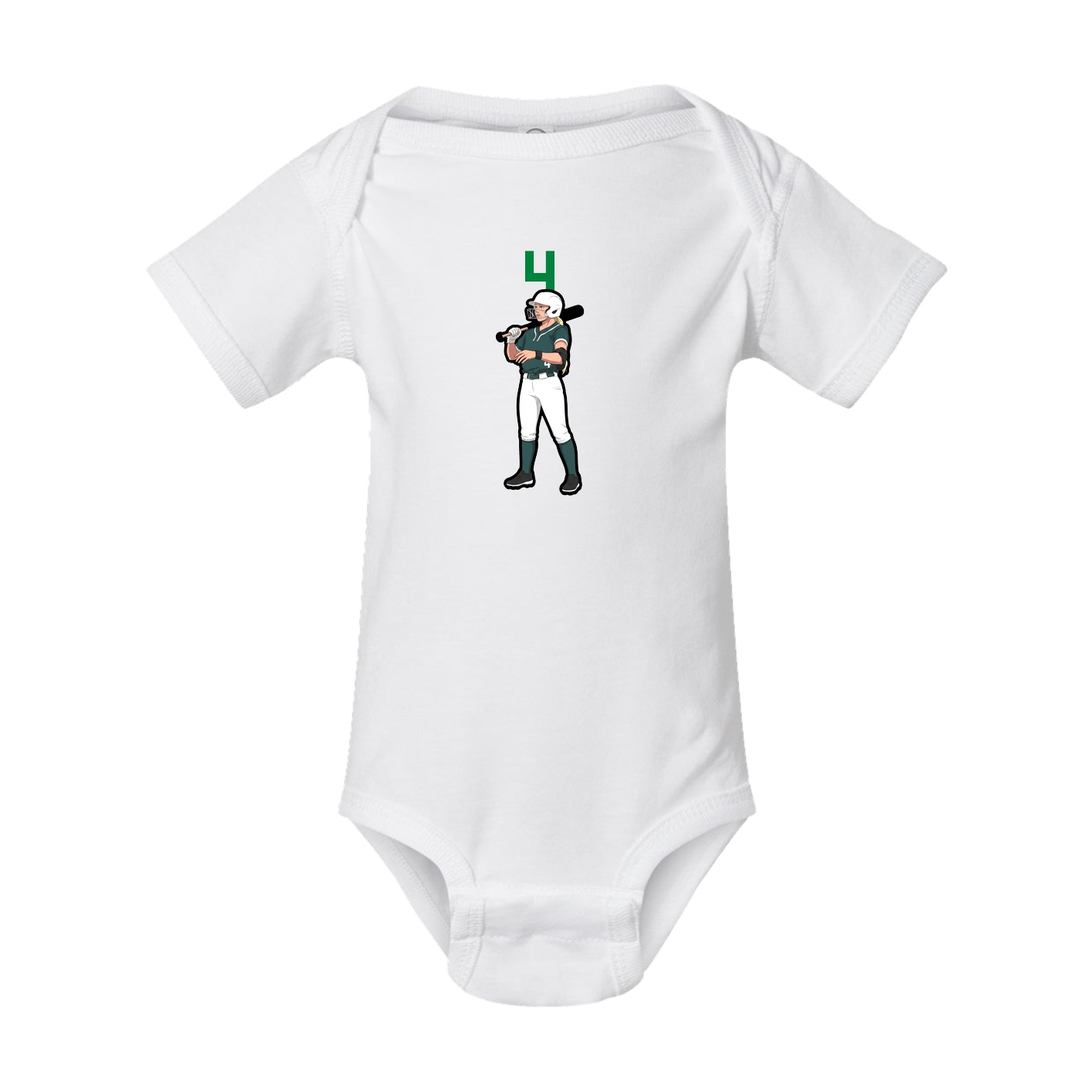 Baby Onesie — Number Top in White