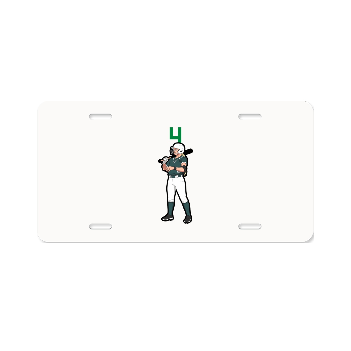 License Plate — Number Top in Classic