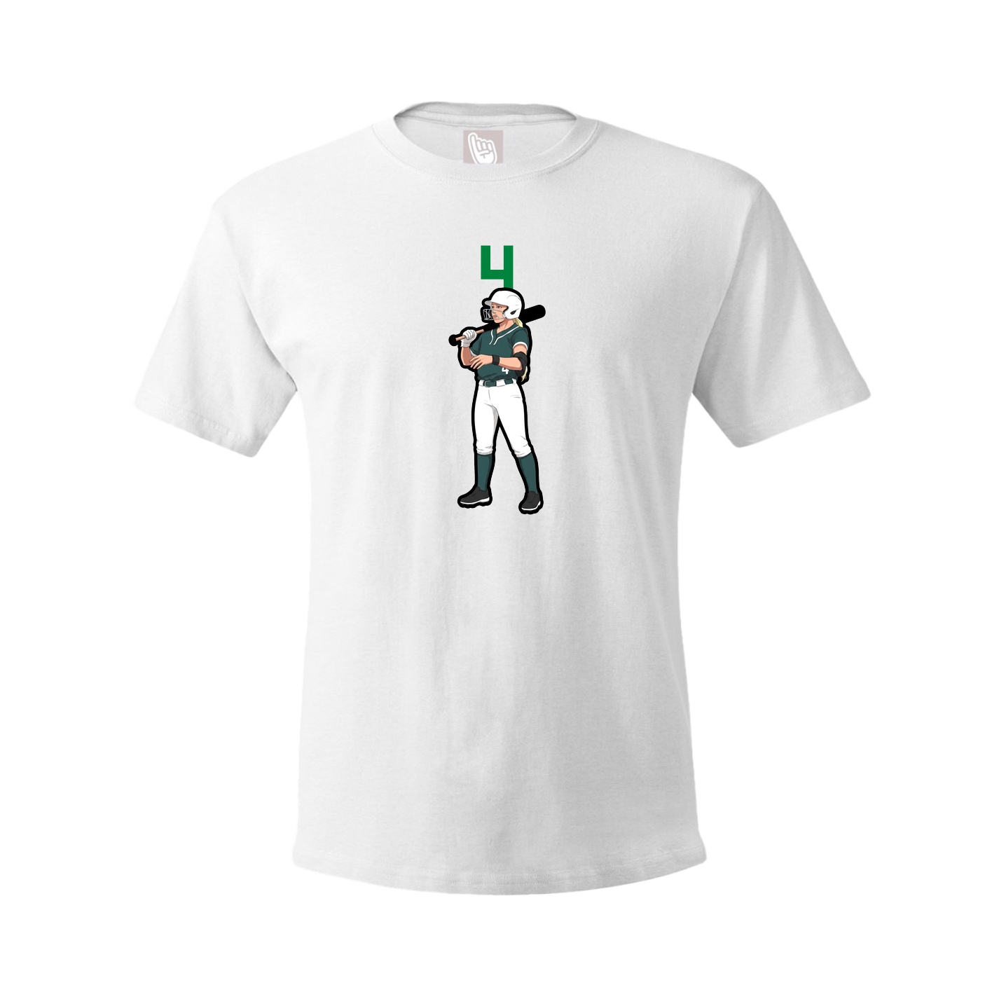 Tee — Number Top in White