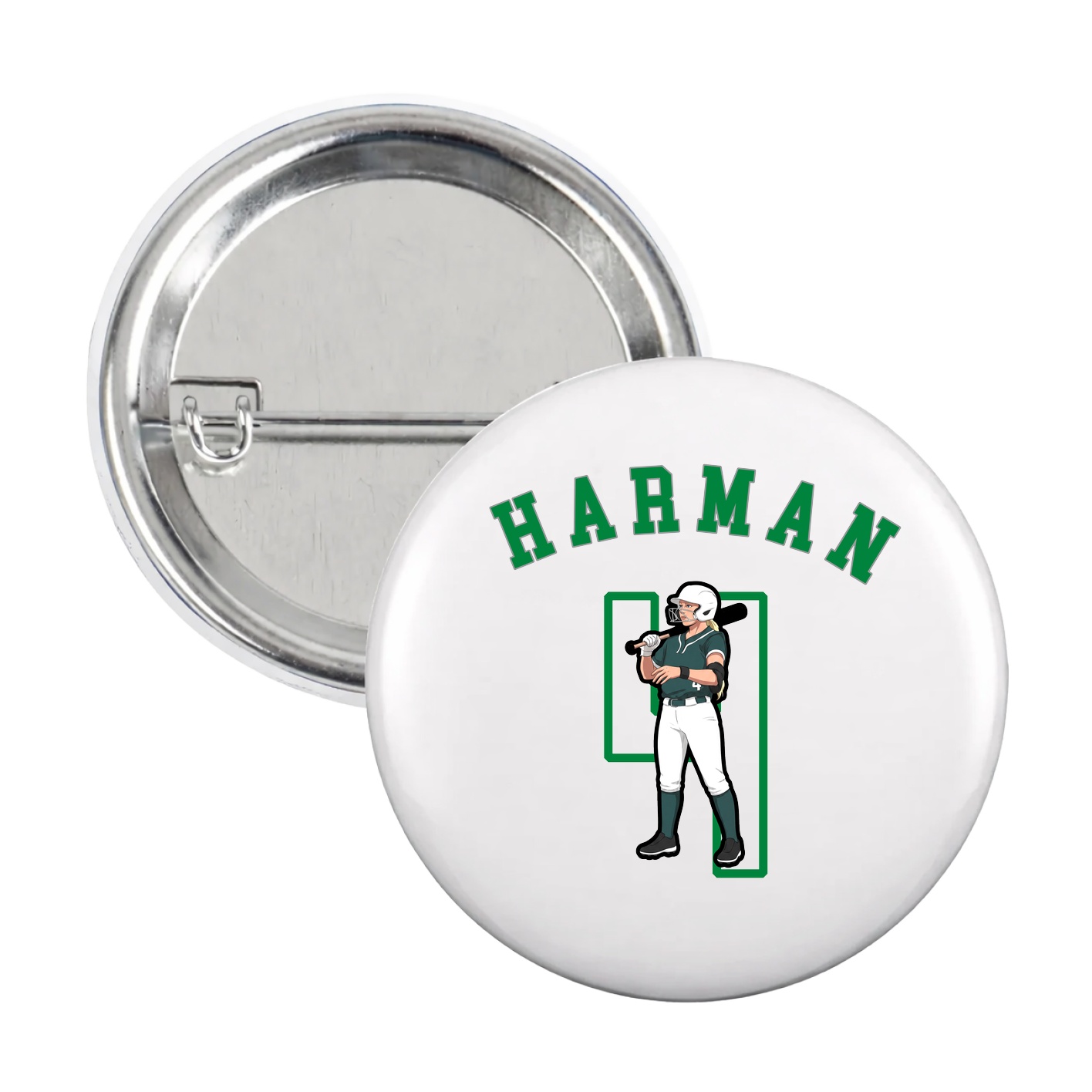 Game Day Button — Shirsey Arch in White