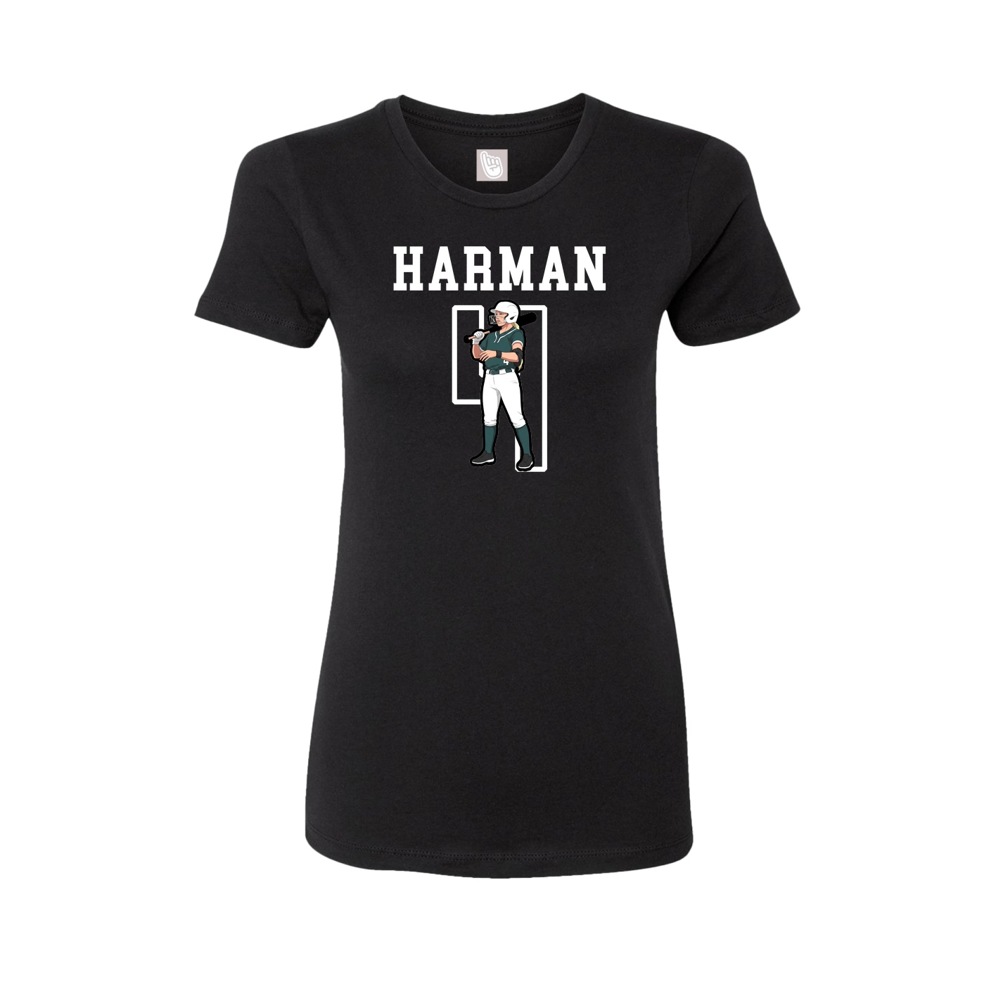 Fitted Women's Tee — Shirsey in Black