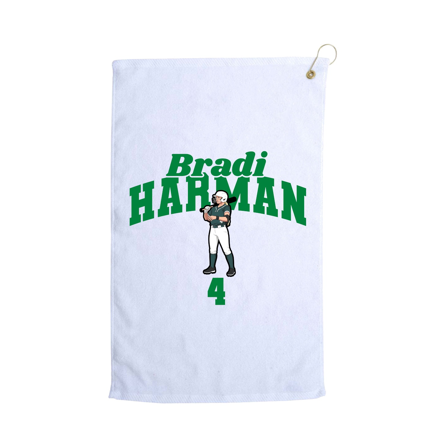 Golf Towel — Signature Arch in White