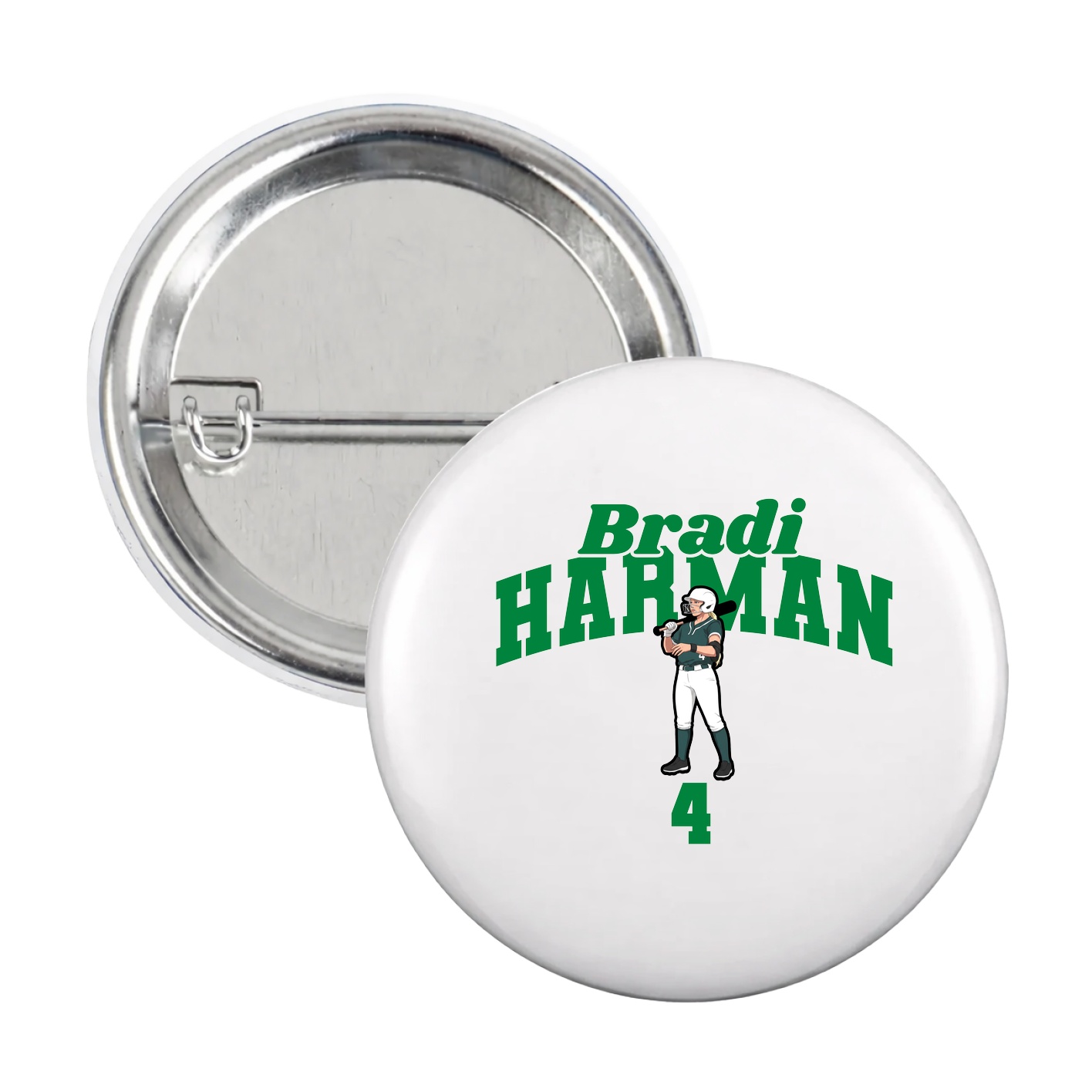 Game Day Button — Signature Arch in White