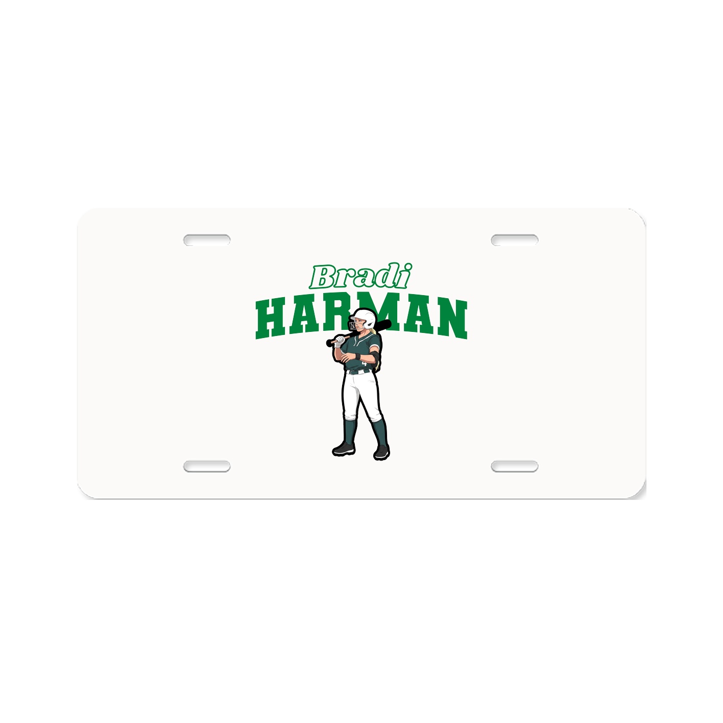 License Plate — Name Arch in Classic