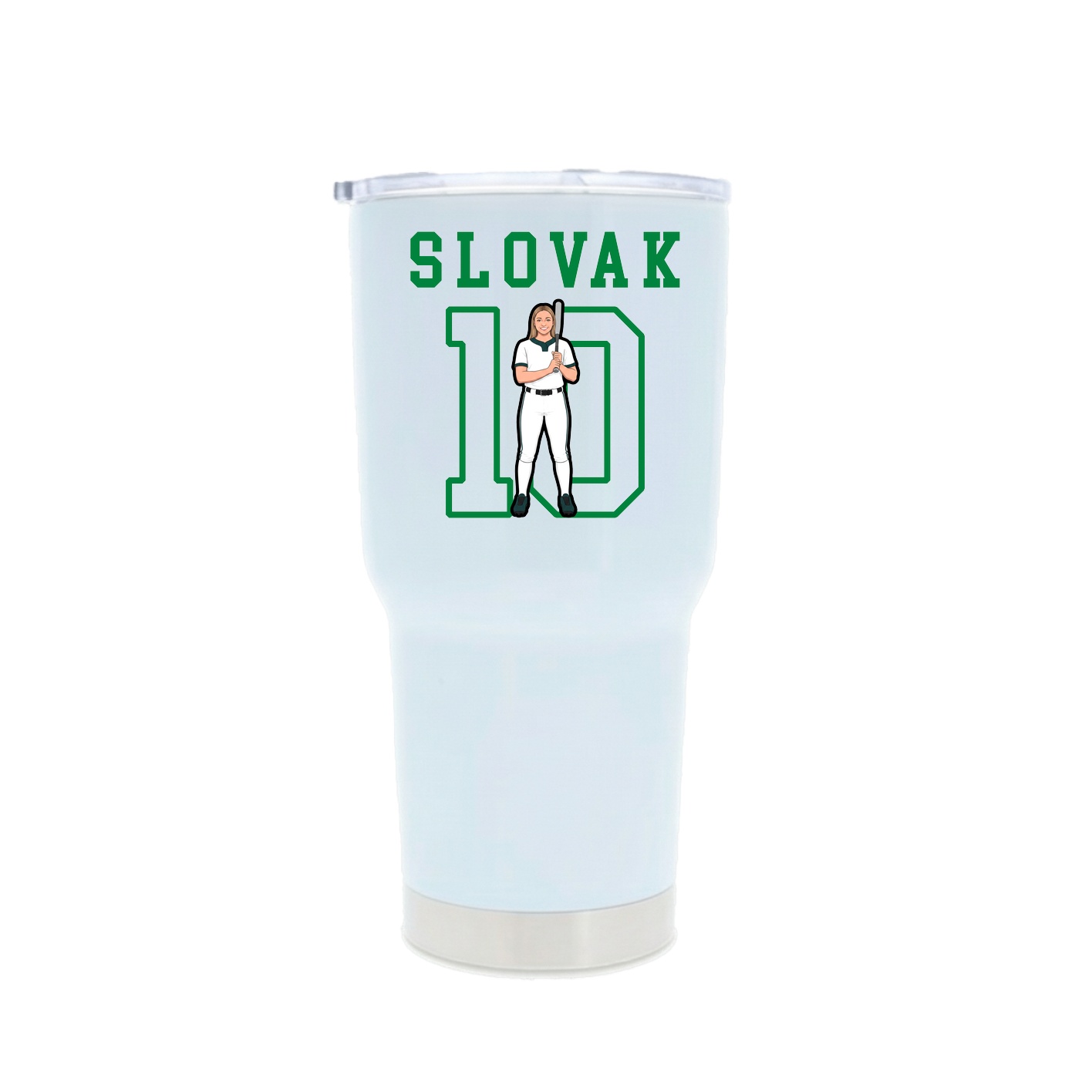 30oz Stainless Steel Tumbler — Shirsey in White