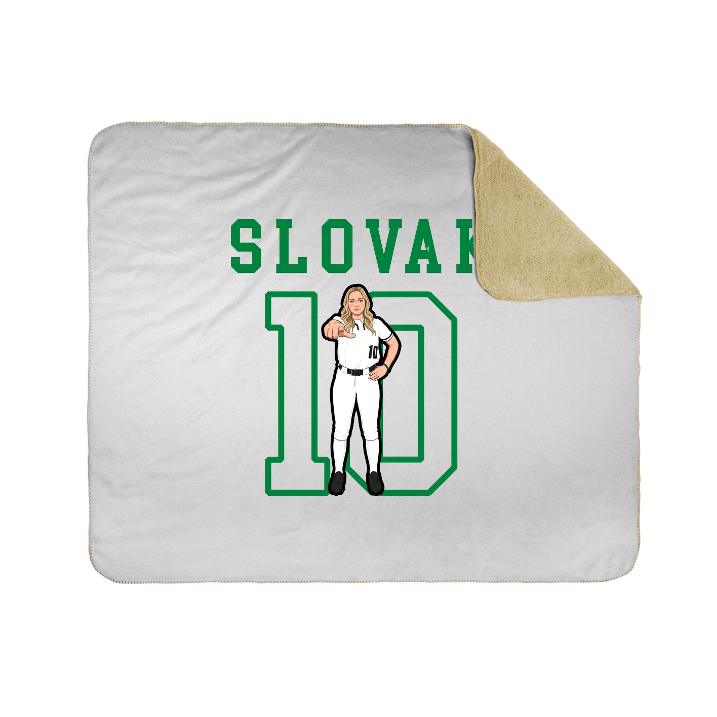 Throw Blanket — Shirsey in White