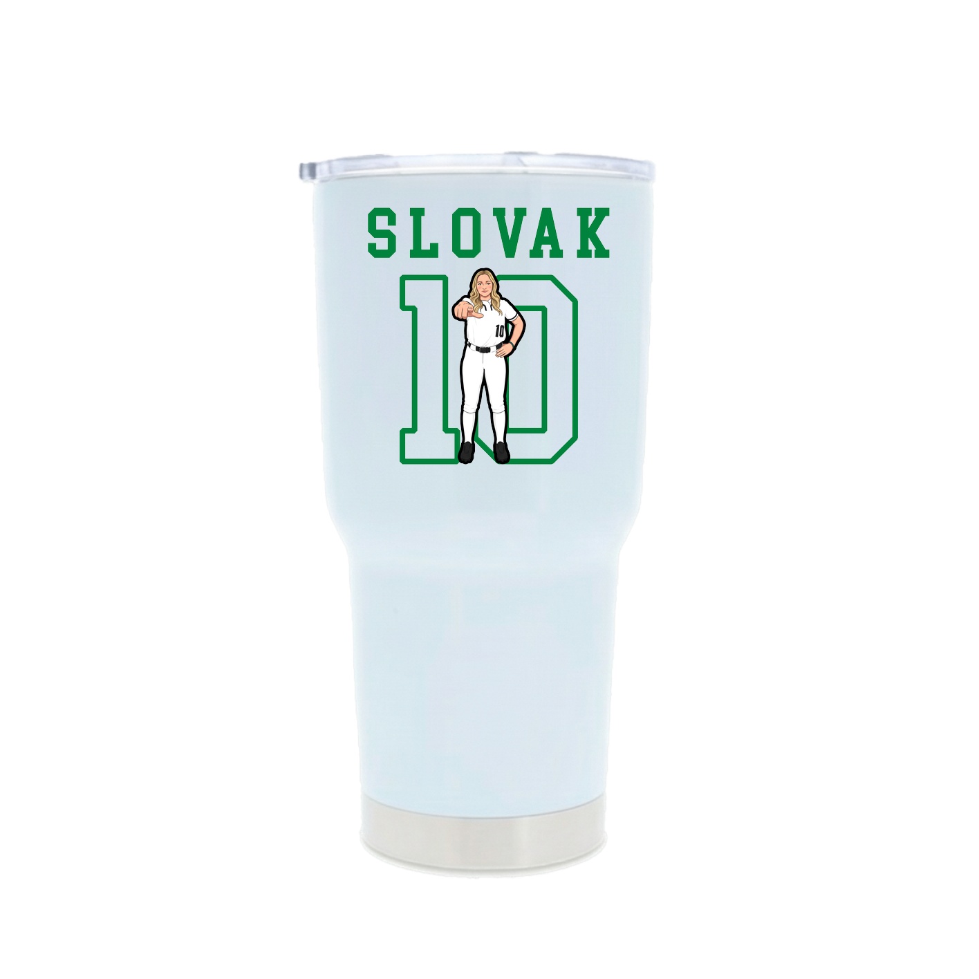 30oz Stainless Steel Tumbler — Shirsey in White