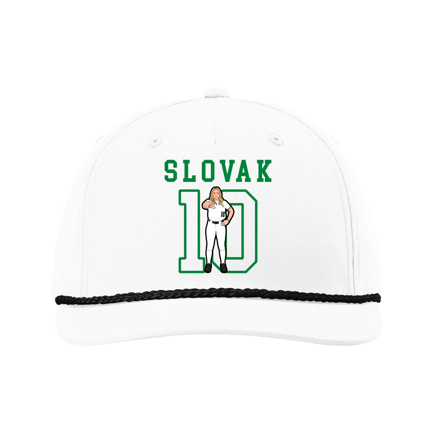 Five-Panel Classic Rope Cap — Shirsey in White