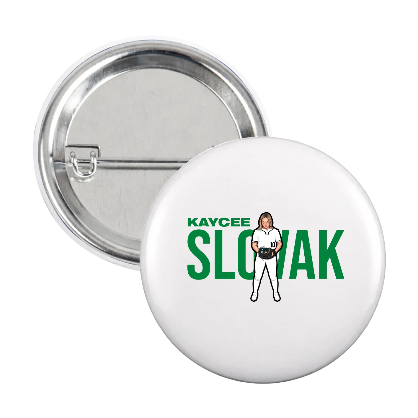 Game Day Button — Player Name in White