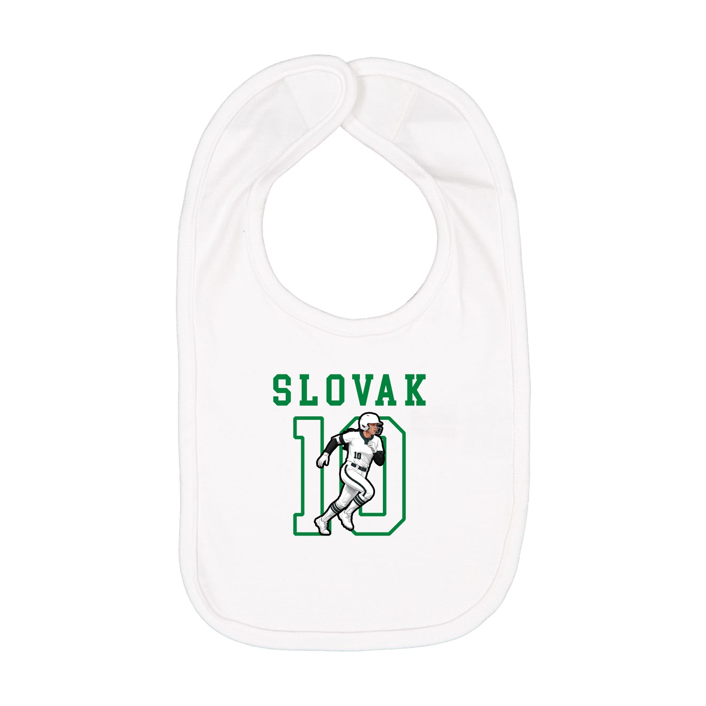 Infant Bib — Shirsey in White