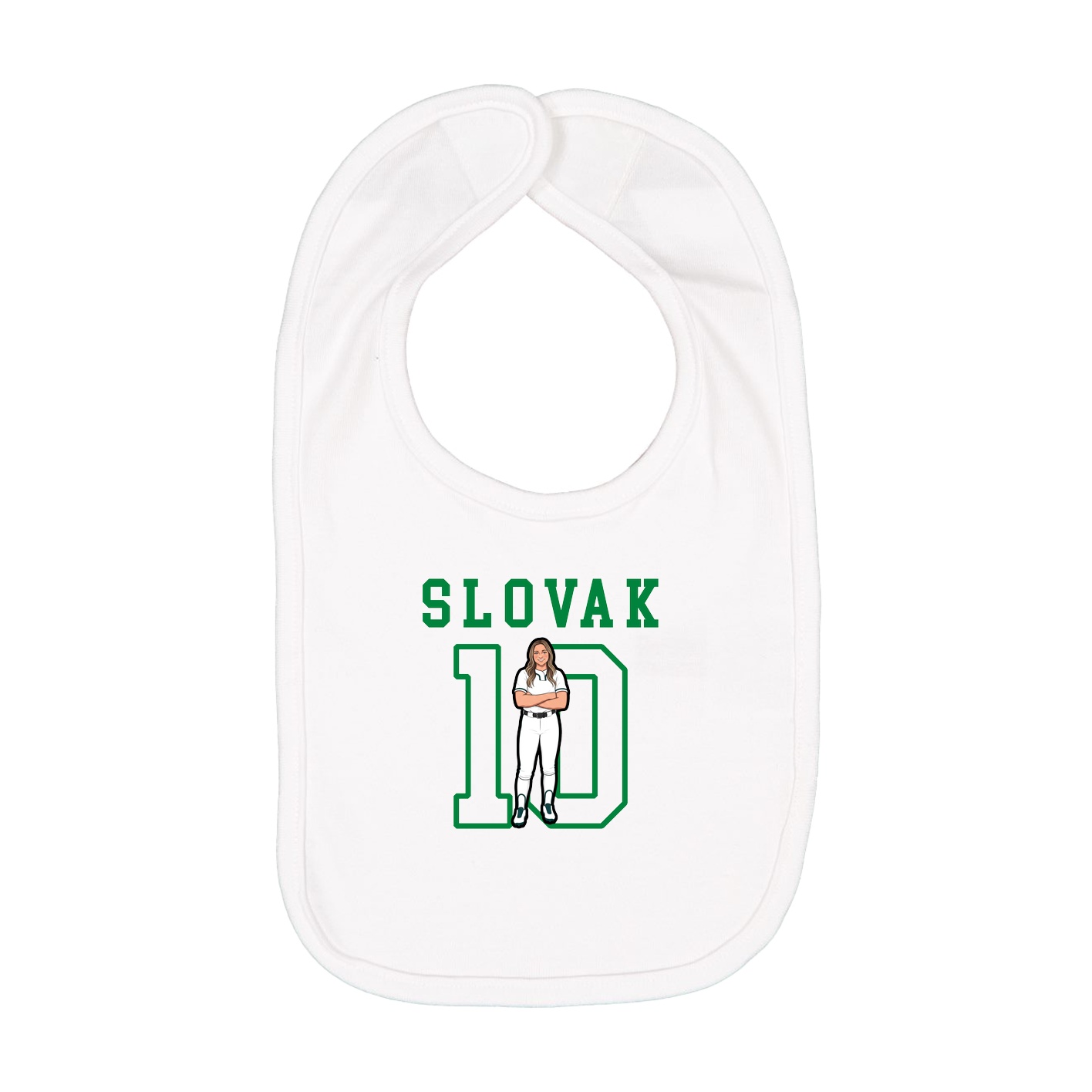 Infant Bib — Shirsey in White