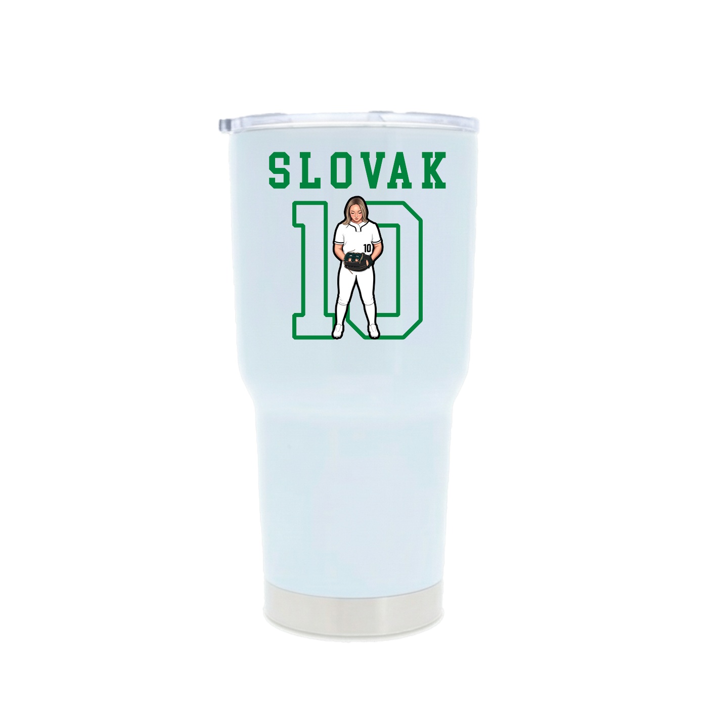 30oz Stainless Steel Tumbler — Shirsey in White