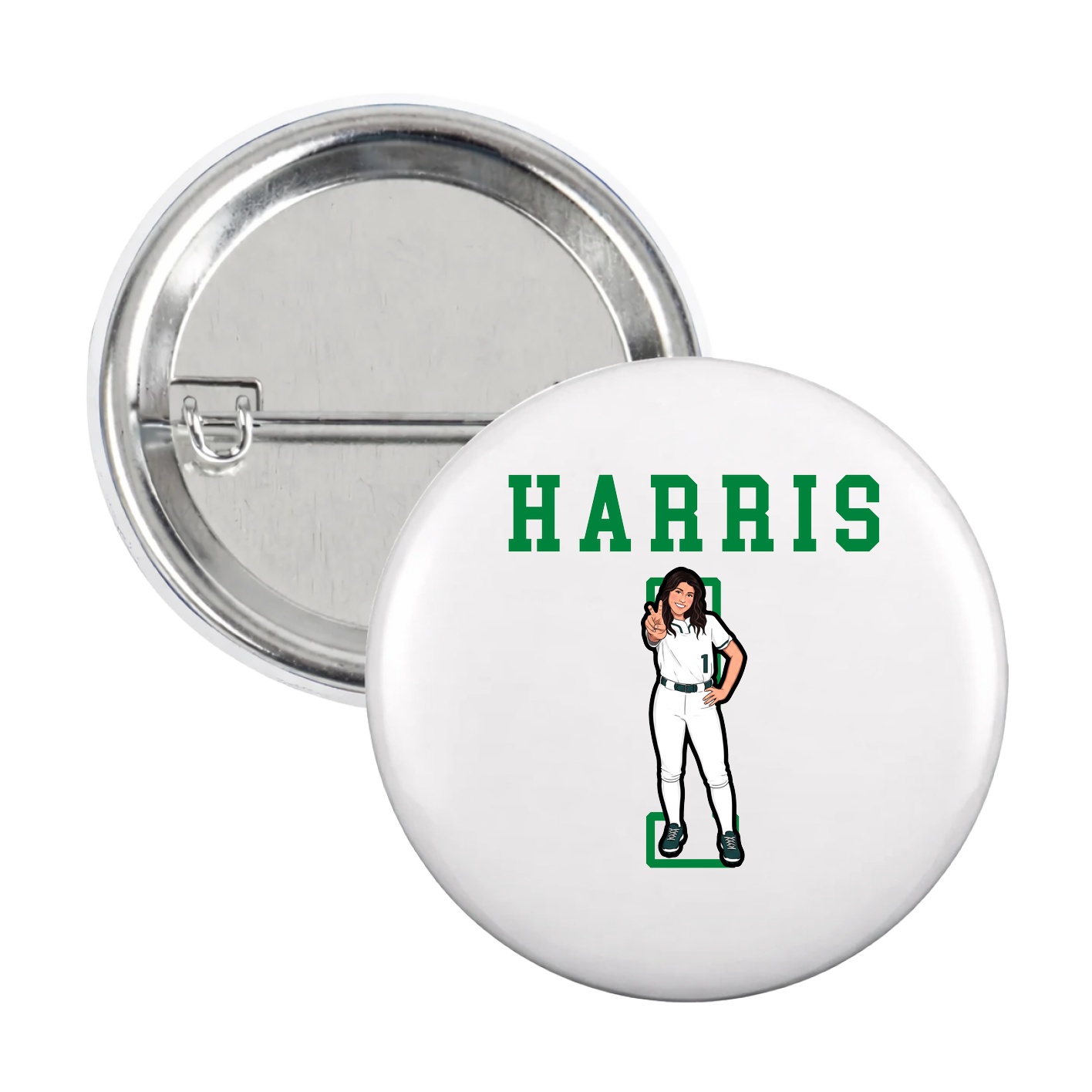 Game Day Button — Shirsey in White