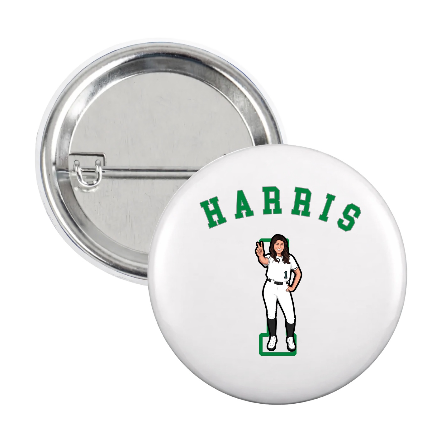 Game Day Button — Shirsey Arch in White