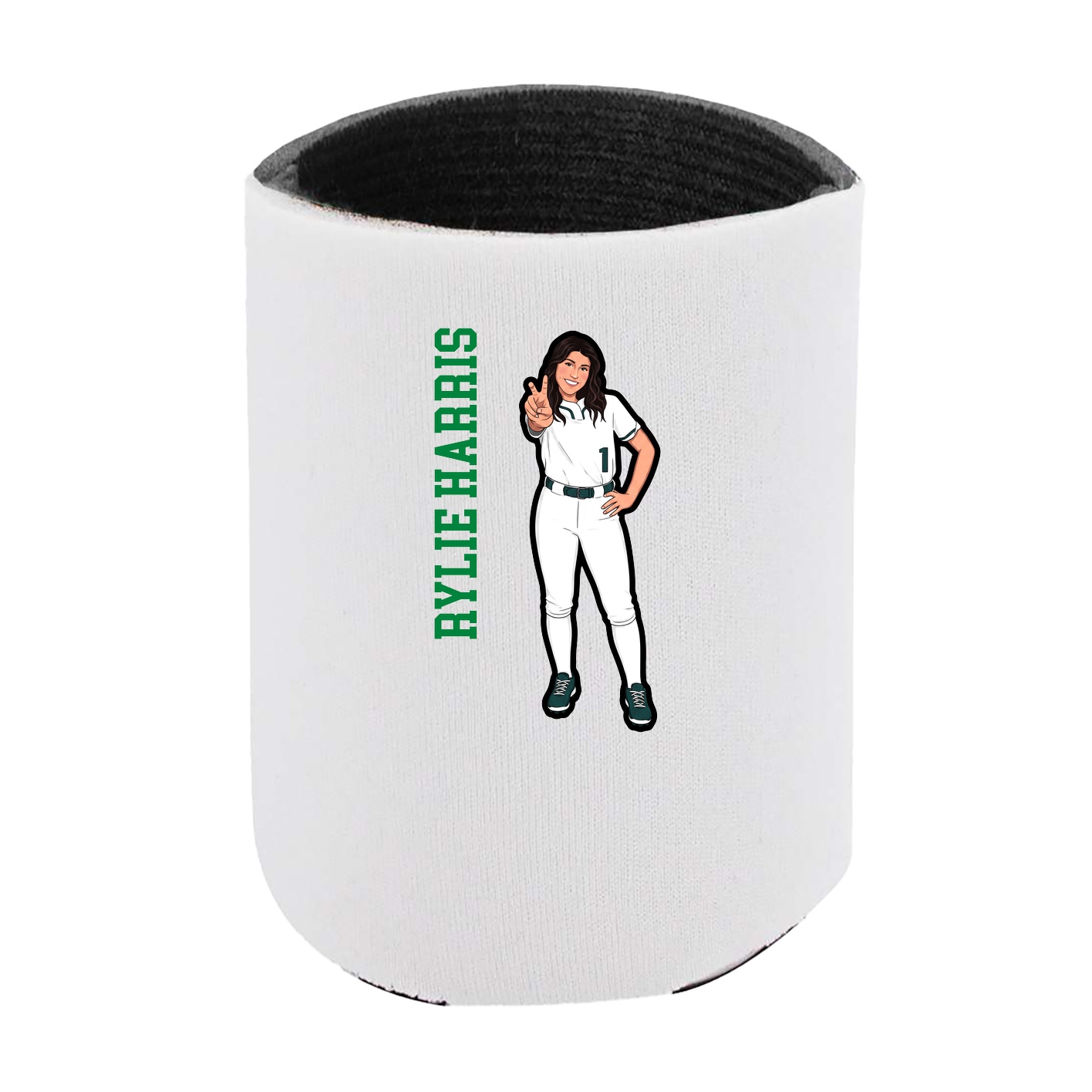Can Holder — Name Vertical in White
