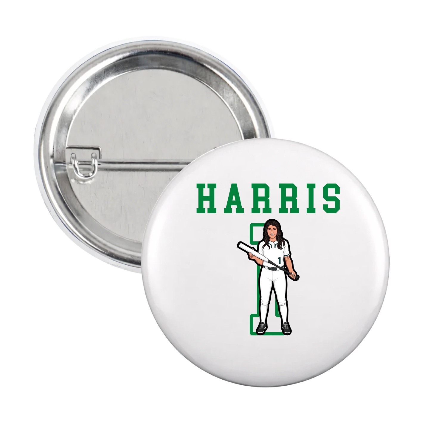 Game Day Button — Shirsey in White