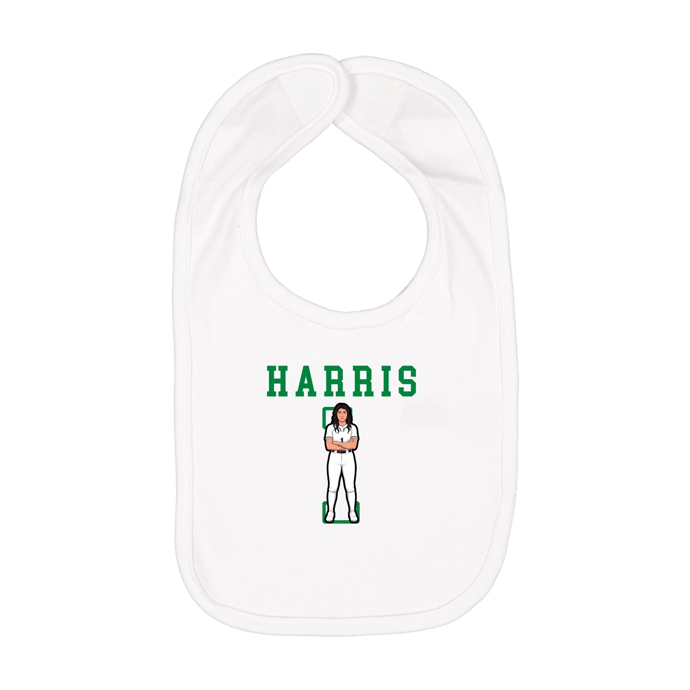 Infant Bib — Shirsey in White