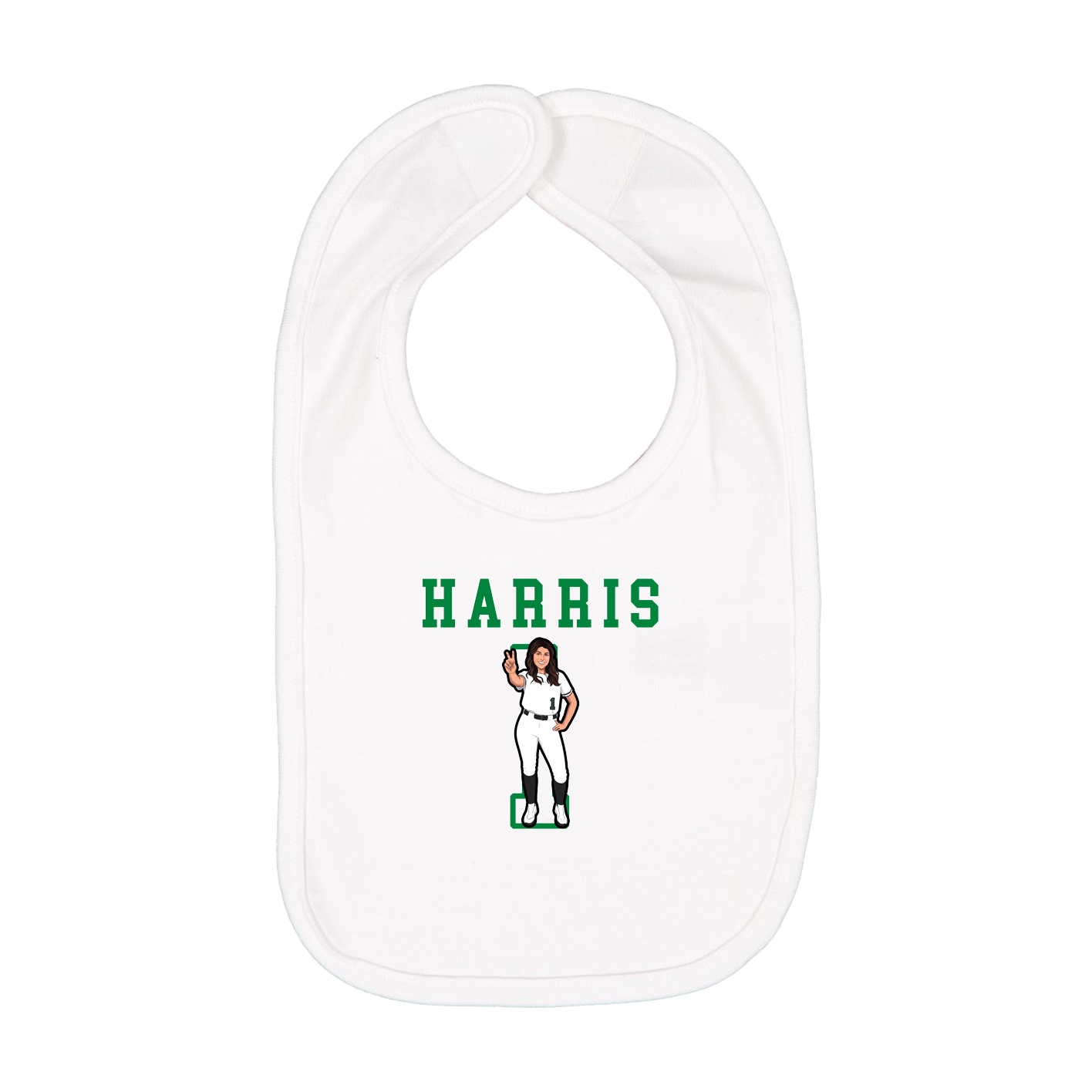 Infant Bib — Shirsey in White