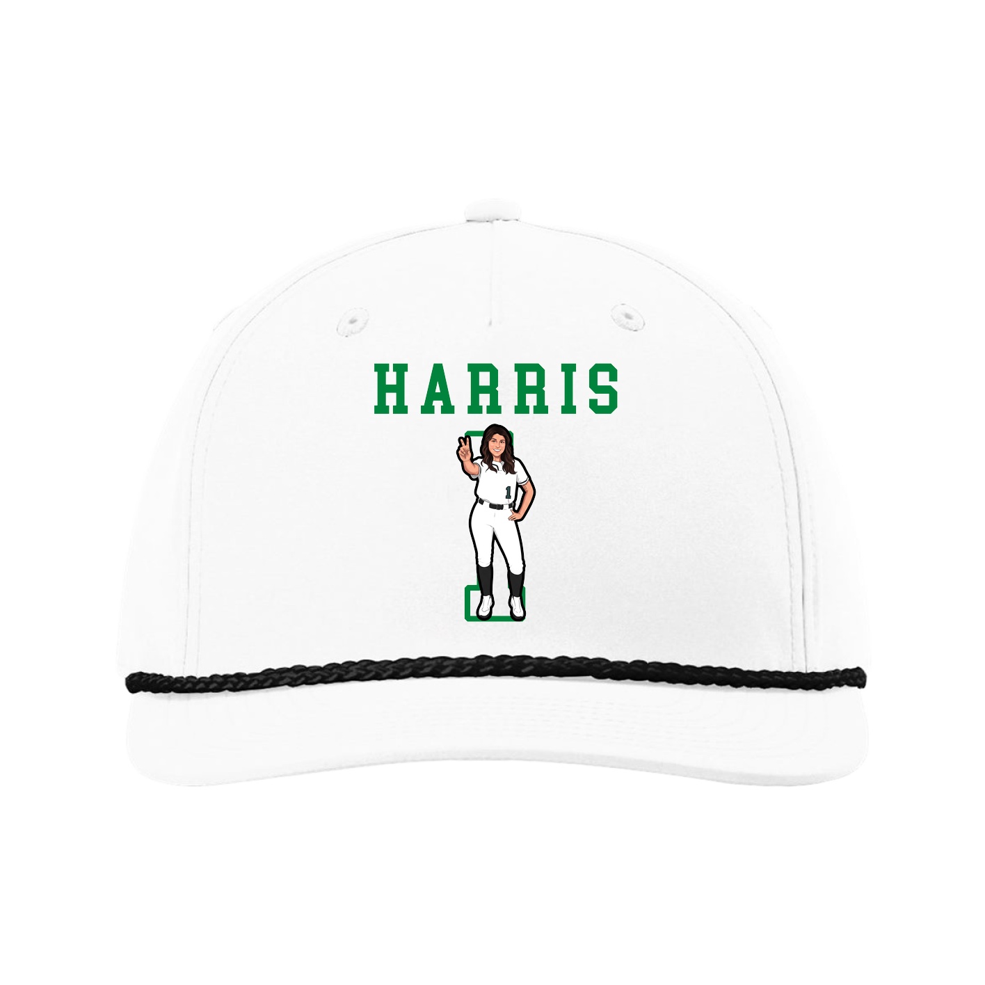 Five-Panel Classic Rope Cap — Shirsey in White