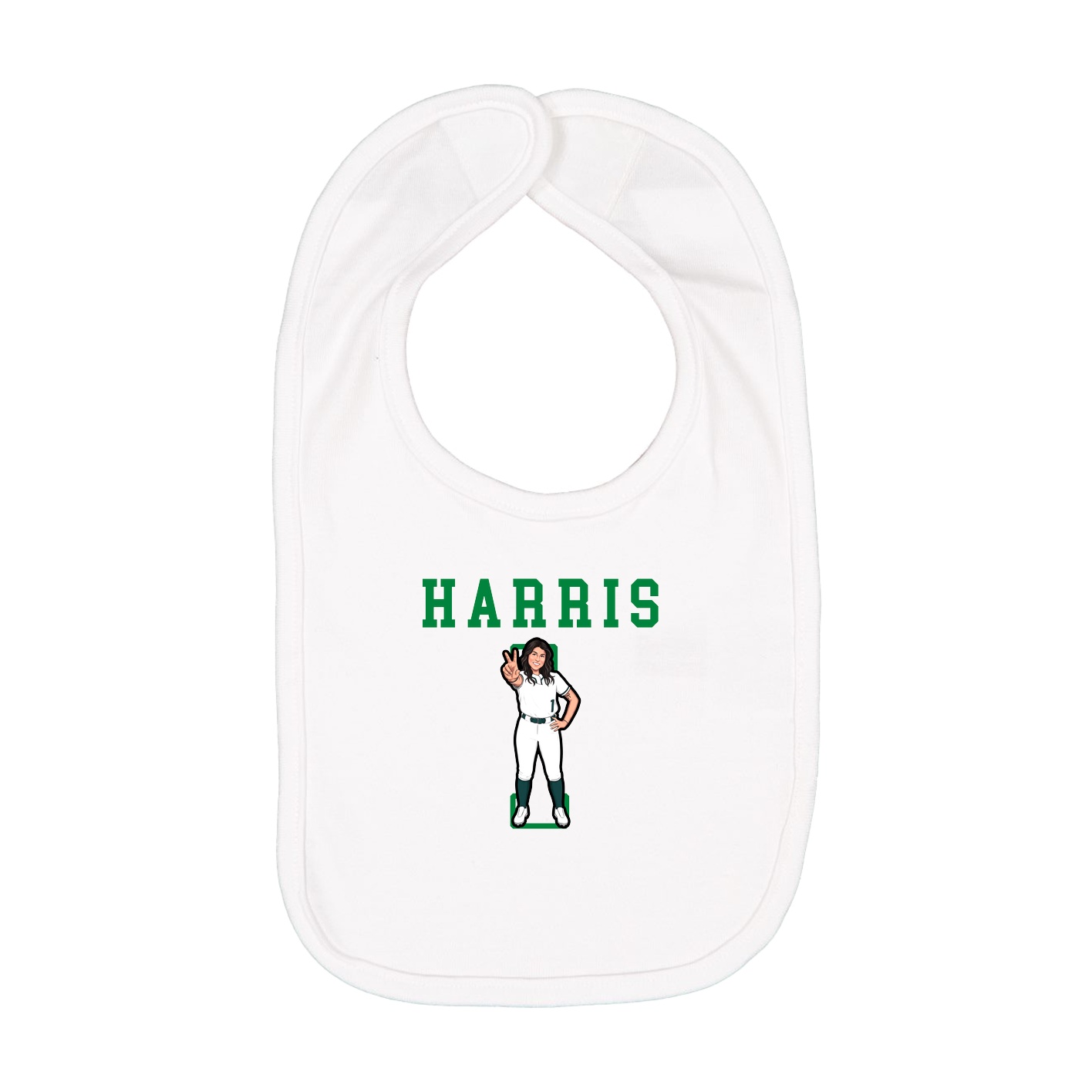Infant Bib — Shirsey in White