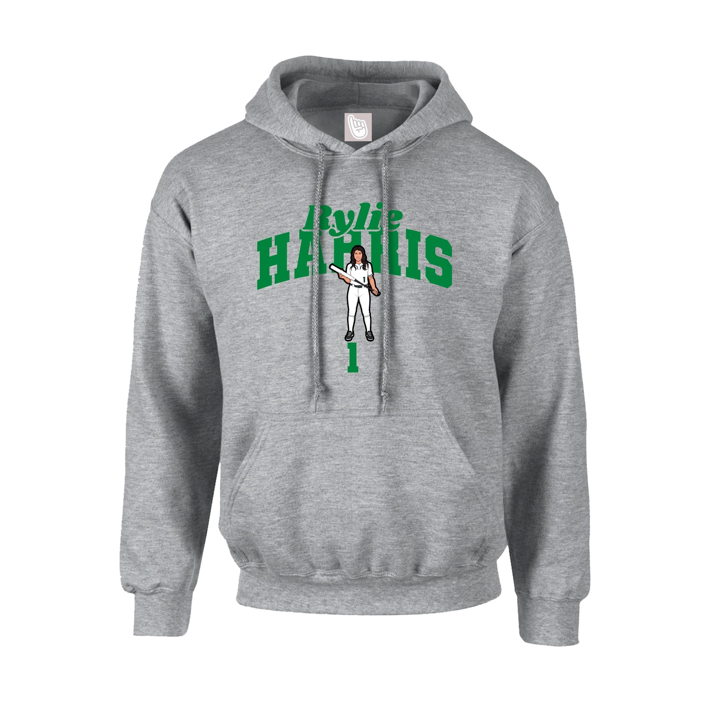 Hoodie — Signature Arch in Grey