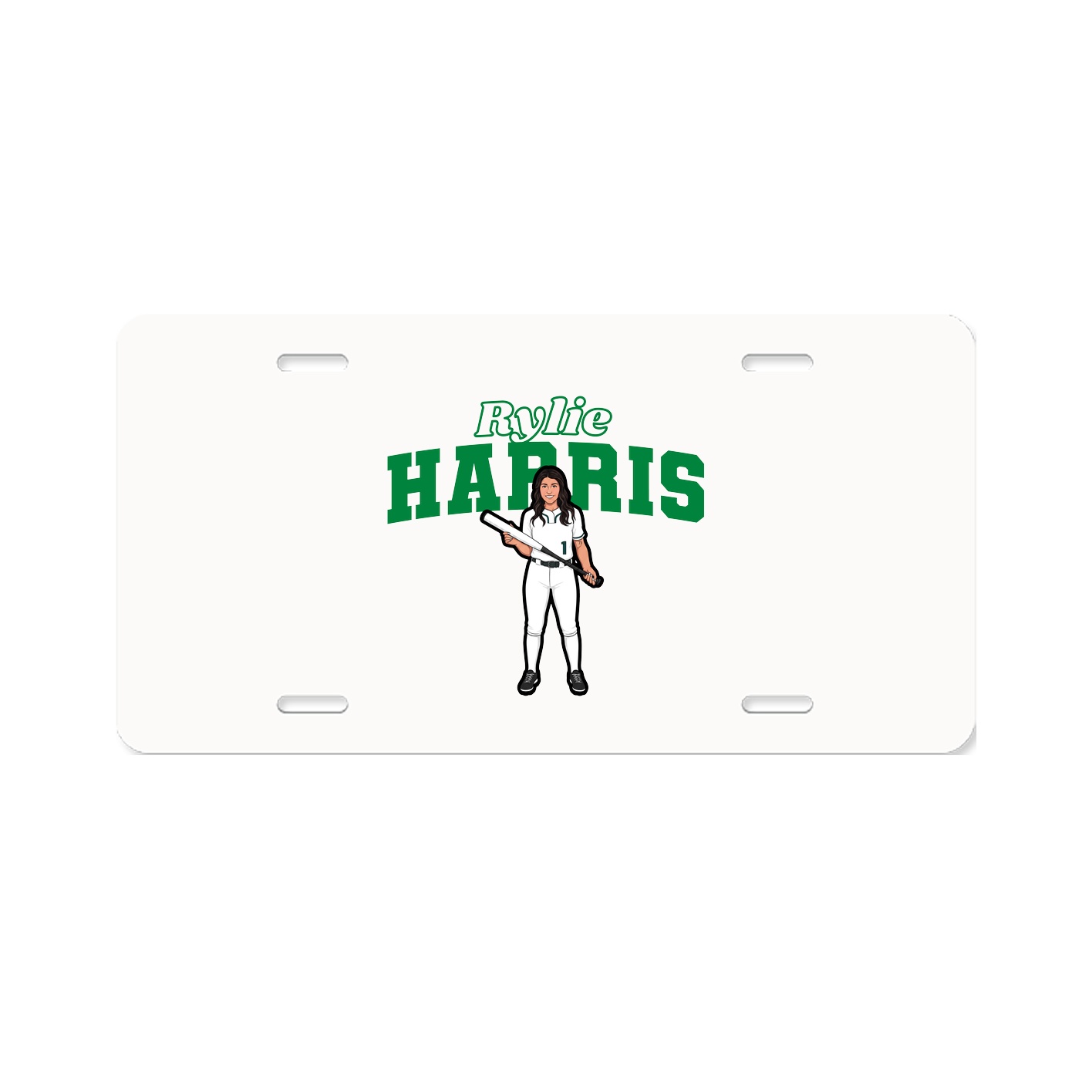 License Plate — Name Arch in Classic