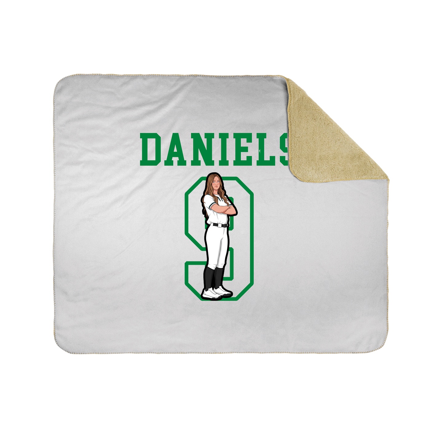 Throw Blanket — Shirsey in White
